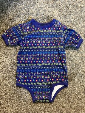 Vintage Honors Floral One Piece Body Suit size 24 months